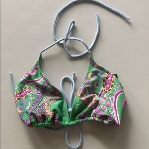 ATHLETA Swim Bikini triangle top EUC size Large